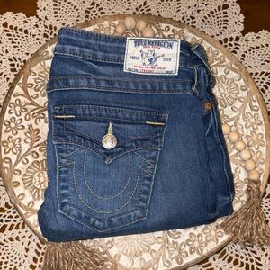 True Religion Women's Dark Blue Boot Cut Jeans